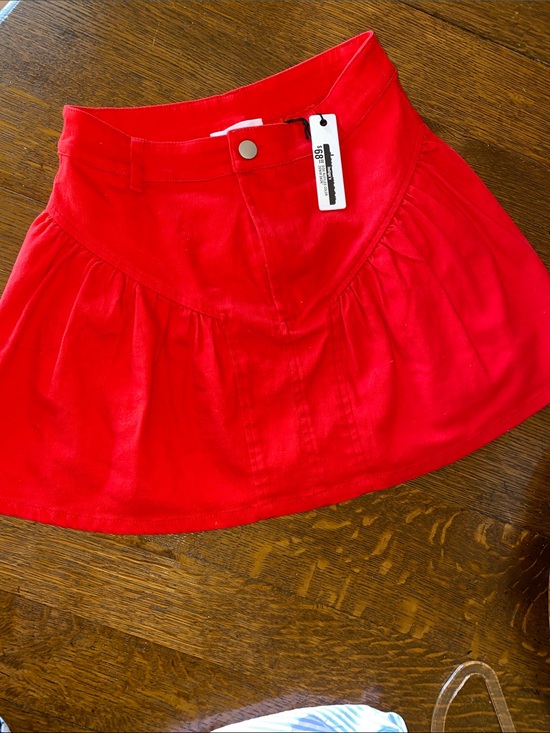 Day + Moon Dresses & Skirts - Day + Moon Bright Red Circle Skirt size small New with tags